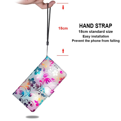 For iPhone 11 Coloured Drawing Cross Texture Horizontal Flip PU Leather Case with Holder & Card Slots & Wallet & Lanyard (Gradient Colorful Flower) by buy2fix