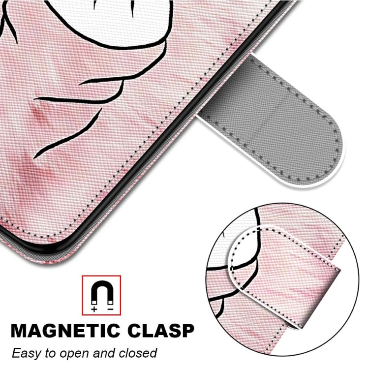 For iPhone 12 mini Coloured Drawing Cross Texture Horizontal Flip PU Leather Case with Holder & Card Slots & Wallet & Lanyard (Pink Hands Heart) by buy2fix