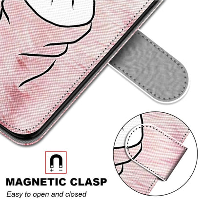 For iPhone 12 mini Coloured Drawing Cross Texture Horizontal Flip PU Leather Case with Holder & Card Slots & Wallet & Lanyard (Pink Hands Heart) by buy2fix