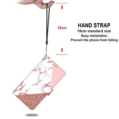 For iPhone 12 mini Coloured Drawing Cross Texture Horizontal Flip PU Leather Case with Holder & Card Slots & Wallet & Lanyard (Pink Stone Texture) by buy2fix