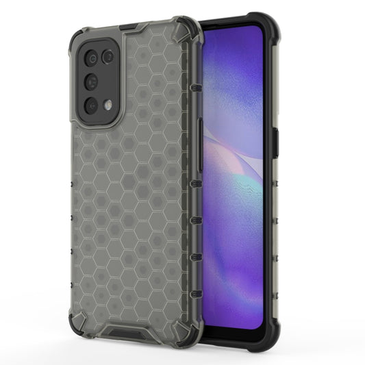 For Oppo Reno5 5G Shockproof Honeycomb PC + TPU Case(Black) - OPPO & vivo Accessories by buy2fix | Online Shopping UK | buy2fix