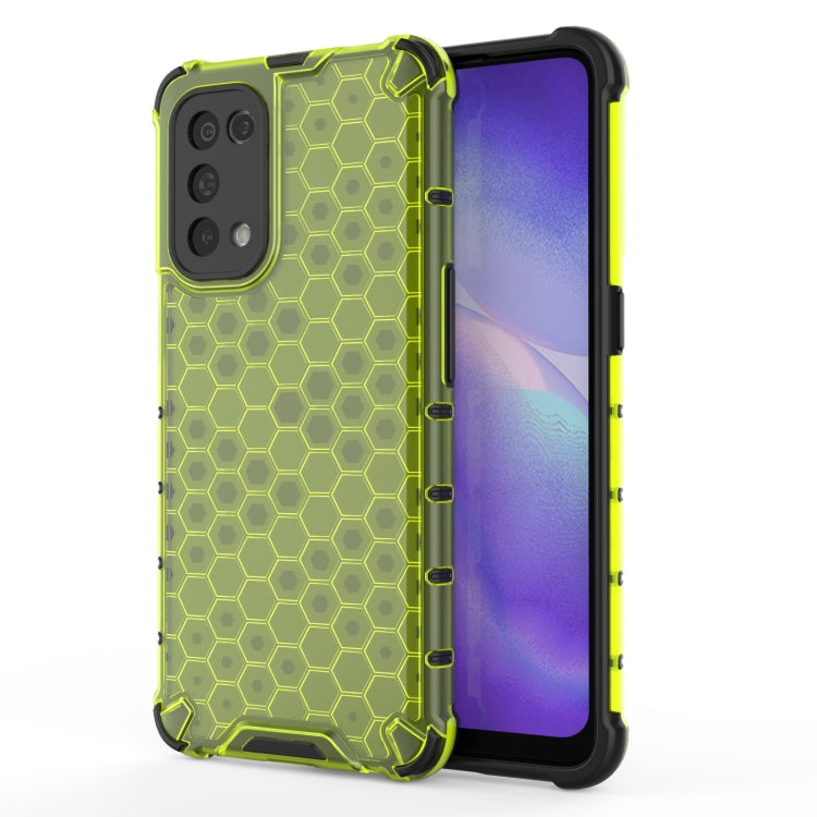 For Oppo Reno5 5G Shockproof Honeycomb PC + TPU Case(Green) - OPPO & vivo Accessories by buy2fix | Online Shopping UK | buy2fix