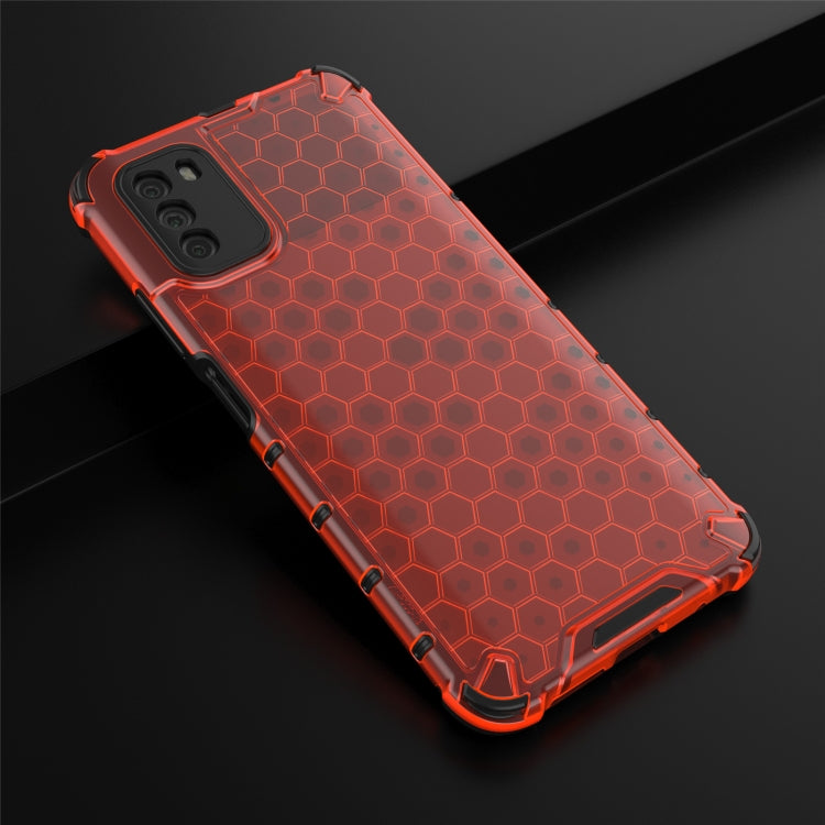 For Xiaomi Poco M3 Shockproof Honeycomb PC + TPU Case(Red) by buy2fix