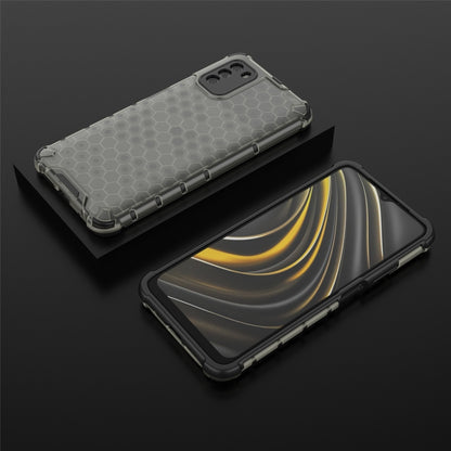 For Xiaomi Poco M3 Shockproof Honeycomb PC + TPU Case(Black) by buy2fix