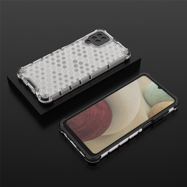 For Samsung Galaxy A12 Shockproof Honeycomb PC + TPU Case(White) by buy2fix