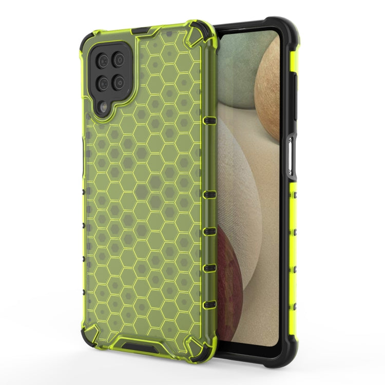For Samsung Galaxy A12 Shockproof Honeycomb PC + TPU Case(Green) by buy2fix