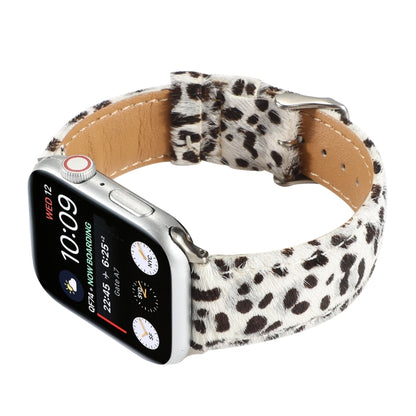 Horsehair Fluffy Leopard Print Leather Watch Band For Apple Watch Series 7 41mm / 6 & SE & 5 & 4 40mm / 3 & 2 & 1 38mm(6) by buy2fix