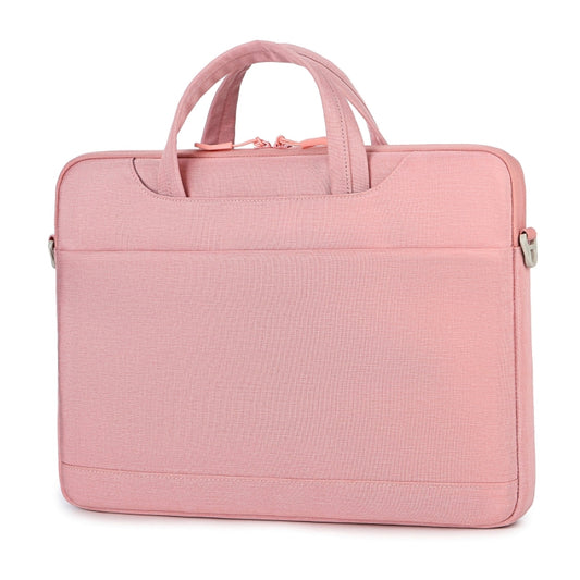For 13.3-14 inch Laptop Multi-function Laptop Single Shoulder Bag Handbag(Pink) by buy2fix