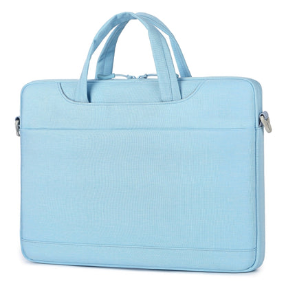 For 13.3-14 inch Laptop Multi-function Laptop Single Shoulder Bag Handbag(Light Blue) - 13.3 inch by buy2fix | Online Shopping UK | buy2fix