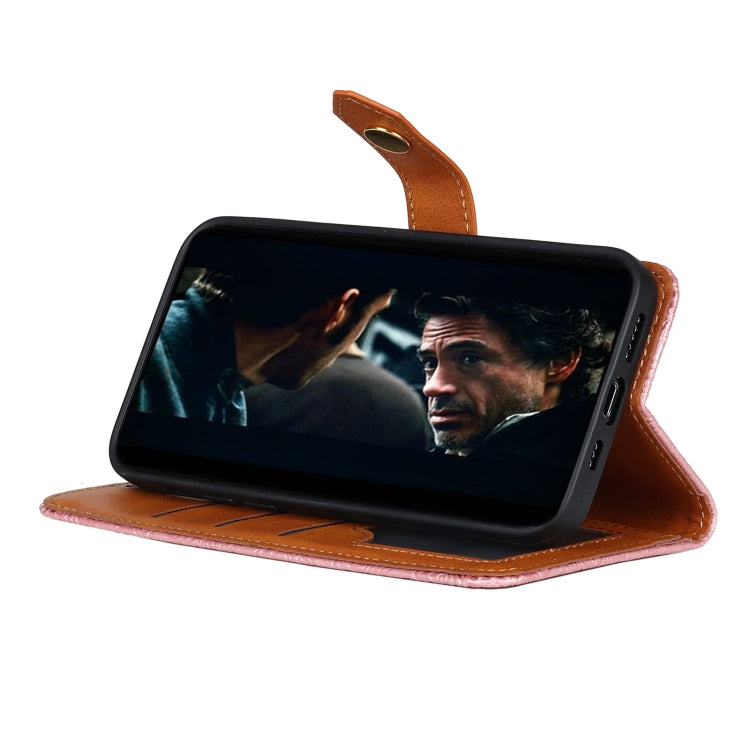 For Samsung Galaxy A41 European Floral Embossed Copper Buckle Horizontal Flip PU Leather Case with Holder & Card Slots & Wallet & Photo Frame(Pink) by buy2fix