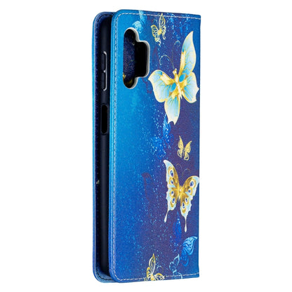 For Samsung Galaxy A32 5G Colored Drawing Pattern Invisible Magnetic Horizontal Flip PU Leather Case with Holder & Card Slots & Wallet(Kingdee) by buy2fix