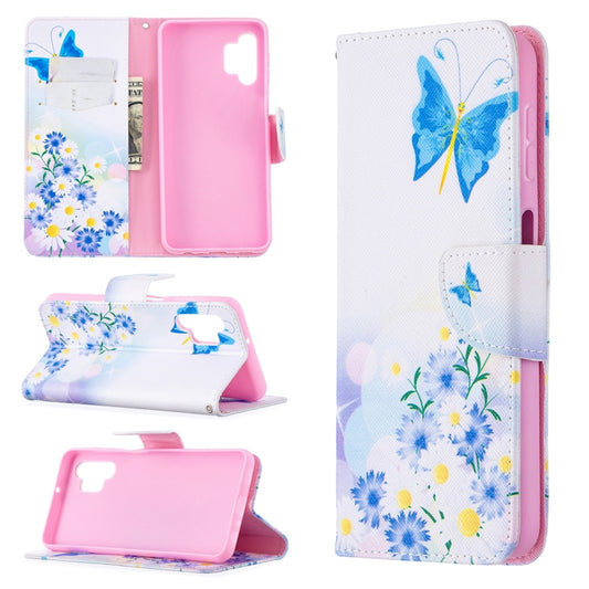 For Samsung Galaxy A32 5G Colored Drawing Pattern Horizontal Flip Leather Case with Holder & Card Slots & Wallet(Butterfly Love) by buy2fix