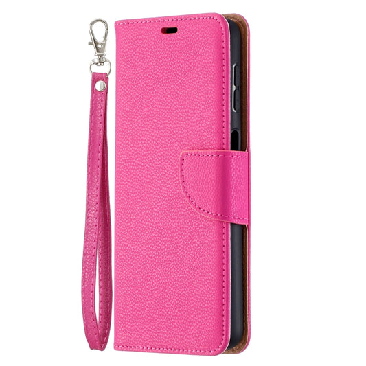 For Samsung Galaxy A32 5G Litchi Texture Pure Color Horizontal Flip PU Leather Case with Holder & Card Slots & Wallet & Lanyard(Rose Red) by buy2fix