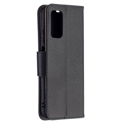 For Xiaomi Poco M3 Litchi Texture Pure Color Horizontal Flip PU Leather Case with Holder & Card Slots & Wallet & Lanyard(Black) by buy2fix