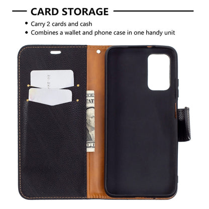 For Xiaomi Poco M3 Litchi Texture Pure Color Horizontal Flip PU Leather Case with Holder & Card Slots & Wallet & Lanyard(Black) by buy2fix