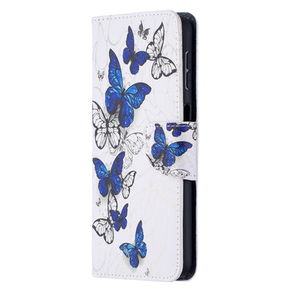 For Samsung Galaxy A32 5G Colored Drawing Pattern Horizontal Flip Leather Case with Holder & Card Slots & Wallet(Butterfly Swarm) by buy2fix
