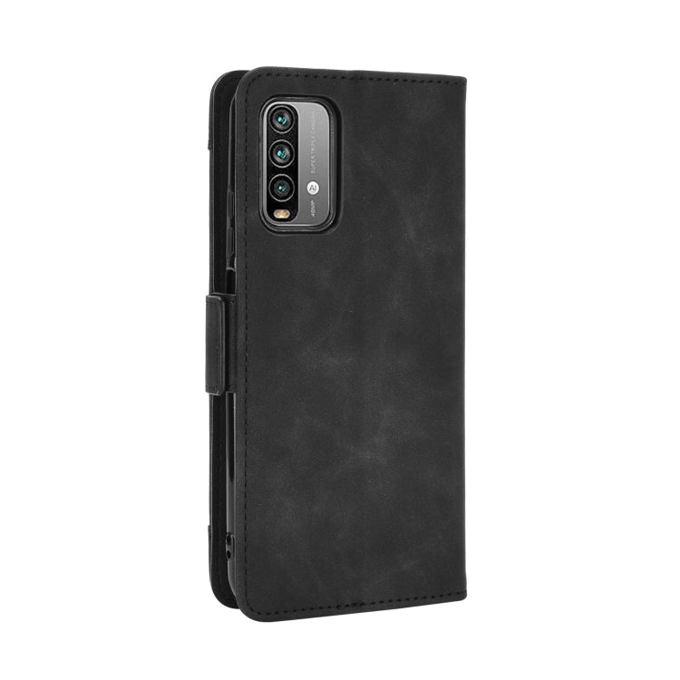 For Xiaomi Redmi 9T & Note 9 4G Skin Feel Calf Pattern Horizontal Flip Leather Case with Holder & Card Slots & Photo Frame(Black) by buy2fix