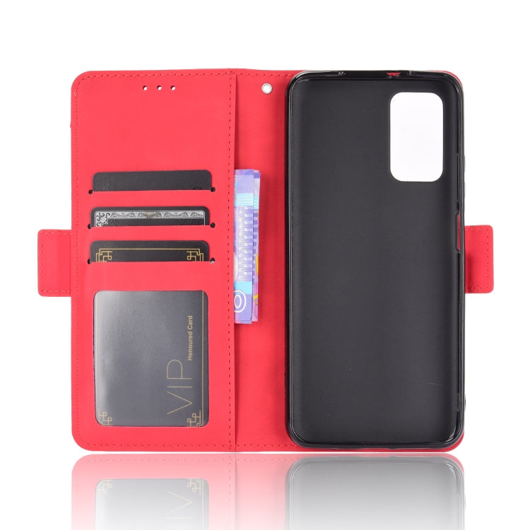 For Xiaomi Redmi 9T & Note 9 4G Skin Feel Calf Pattern Horizontal Flip Leather Case with Holder & Card Slots & Photo Frame(Red) by buy2fix