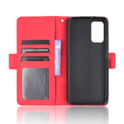 For Xiaomi Redmi 9T & Note 9 4G Skin Feel Calf Pattern Horizontal Flip Leather Case with Holder & Card Slots & Photo Frame(Red) by buy2fix