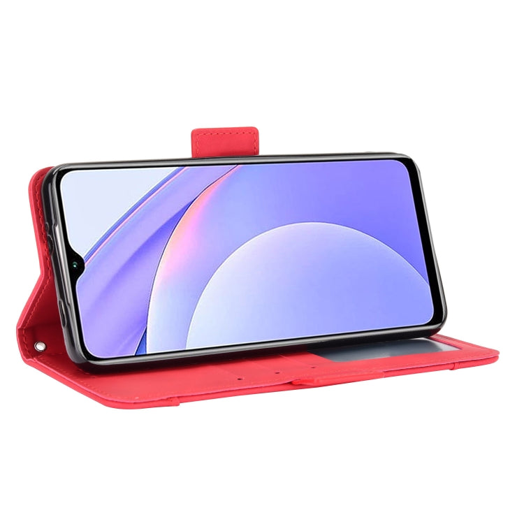 For Xiaomi Redmi 9T & Note 9 4G Skin Feel Calf Pattern Horizontal Flip Leather Case with Holder & Card Slots & Photo Frame(Red) by buy2fix