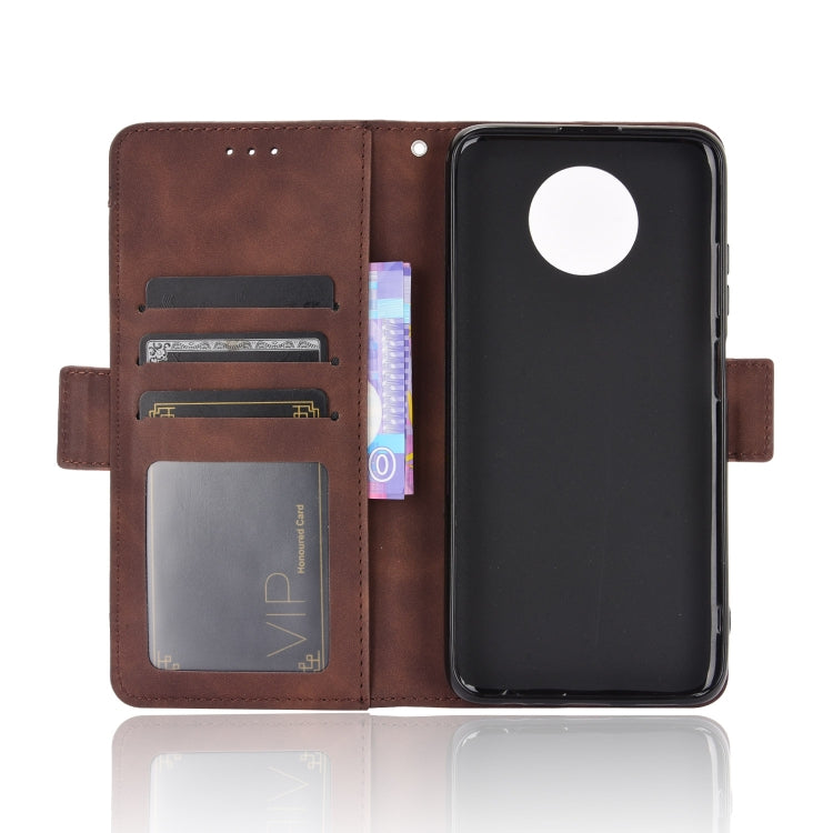 For Xiaomi Redmi Note 9T 5G Skin Feel Calf Pattern Horizontal Flip Leather Case with Holder & Card Slots & Photo Frame(Brown) by buy2fix