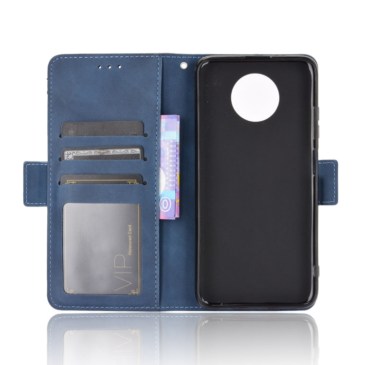 For Xiaomi Redmi Note 9T 5G Skin Feel Calf Pattern Horizontal Flip Leather Case with Holder & Card Slots & Photo Frame(Blue) by buy2fix