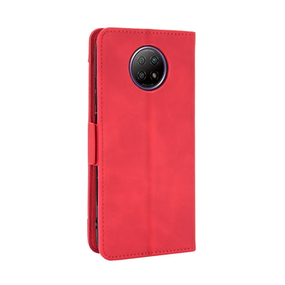 For Xiaomi Redmi Note 9T 5G Skin Feel Calf Pattern Horizontal Flip Leather Case with Holder & Card Slots & Photo Frame(Red) by buy2fix