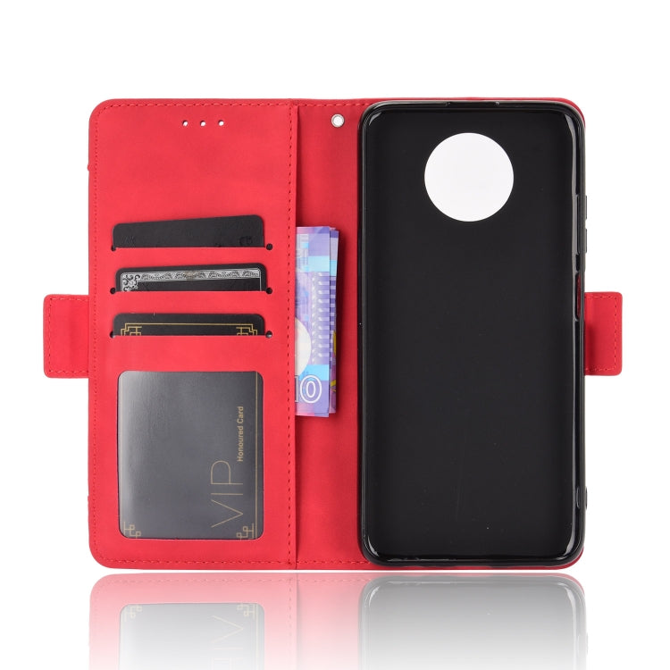 For Xiaomi Redmi Note 9T 5G Skin Feel Calf Pattern Horizontal Flip Leather Case with Holder & Card Slots & Photo Frame(Red) by buy2fix