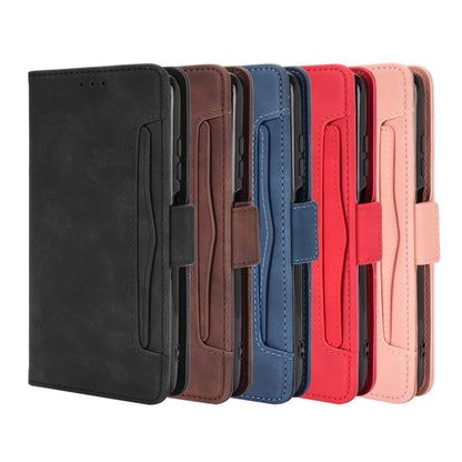 For Xiaomi Redmi Note 9T 5G Skin Feel Calf Pattern Horizontal Flip Leather Case with Holder & Card Slots & Photo Frame(Red) by buy2fix