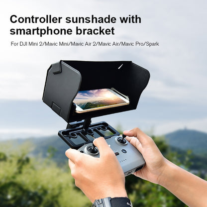 STARTRC 1108860 Foldable Controller Magnetic Sunshade with Smartphone Bracket Set for DJI Mavic Mini / Air / Air 2 / Air 2S / Mini 2(Black) - DJI & GoPro Accessories by STARTRC | Online Shopping UK | buy2fix