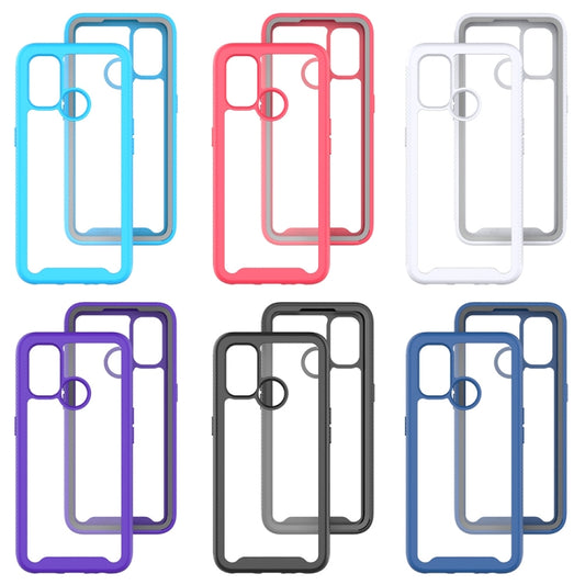 For Oppo A53 (2020) Starry Sky Solid Color Series Shockproof PC + TPU Protective Case(Royal Blue) by buy2fix