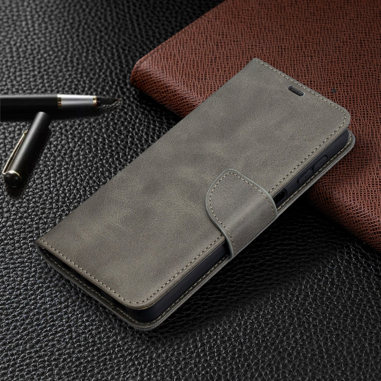 For Samsung Galaxy A32 5G Retro Lambskin Texture Pure Color Horizontal Flip PU Leather Case with Holder & Card Slots & Wallet & Lanyard(Grey) by buy2fix