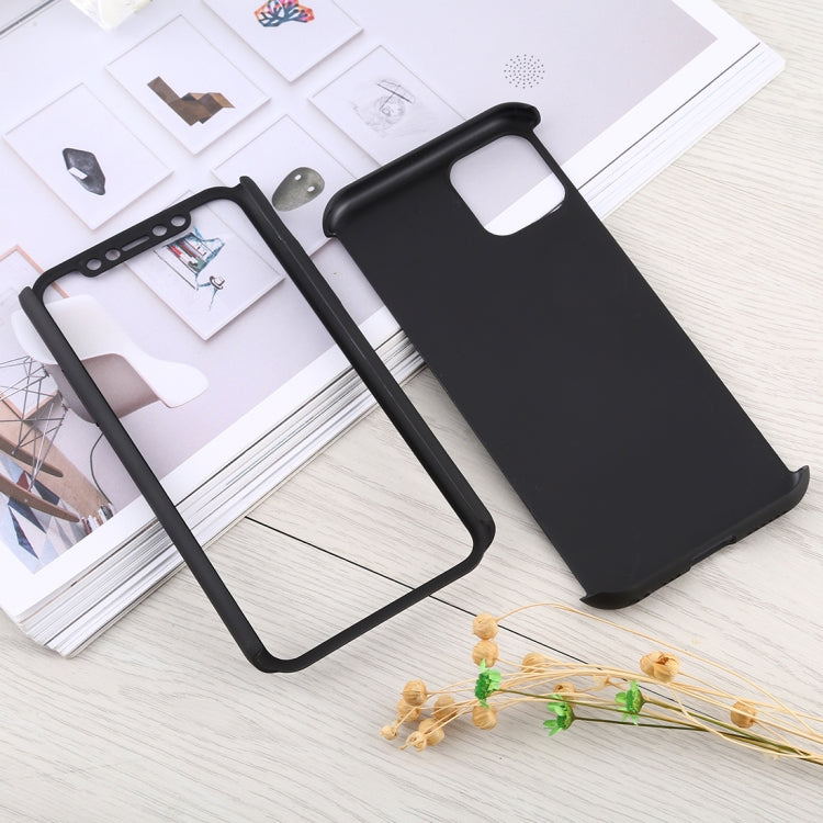 For iPhone 11 Shockproof PC Full Coverage Protective Case with Tempered Glass Film(Black) by buy2fix