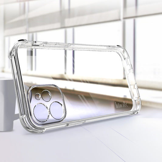 For iPhone 12 IMAK All-inclusive Shockproof Airbag TPU Case with Screen Protector (Transparent) by imak