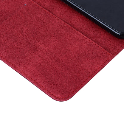 For iPhone 12 / 12 Pro Retro Skin Feel Butterflies Embossing Horizontal Flip Leather Case with Holder & Card Slots & Wallet(Red) by buy2fix