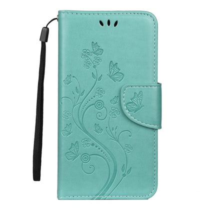 For iPhone 11 Pro Butterfly Flower Pattern Horizontal Flip Leather Case with Holder & Card Slots & Wallet(Green) by buy2fix