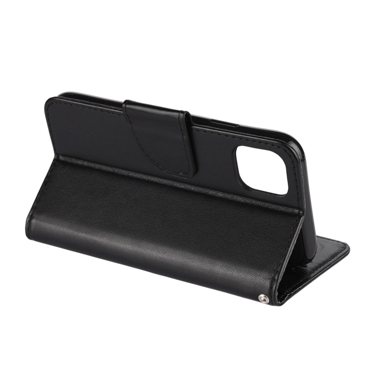 For iPhone 11 Pro Butterfly Flower Pattern Horizontal Flip Leather Case with Holder & Card Slots & Wallet(Black) by buy2fix