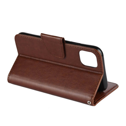 For iPhone 11 Pro Max Butterfly Flower Pattern Horizontal Flip Leather Case with Holder & Card Slots & Wallet(Brown) by buy2fix