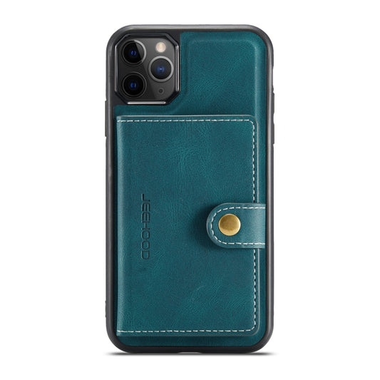 For iPhone 11 Pro JEEHOOD Retro Magnetic Detachable Protective Case with Wallet & Card Slot & Holder (Blue) by buy2fix