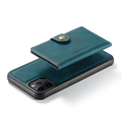 For iPhone 11 Pro JEEHOOD Retro Magnetic Detachable Protective Case with Wallet & Card Slot & Holder (Blue) by buy2fix