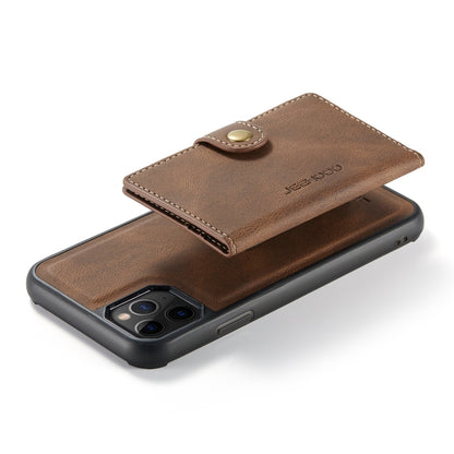 For iPhone 11 Pro Max JEEHOOD Retro Magnetic Detachable Protective Case with Wallet & Card Slot & Holder (Brown) by buy2fix