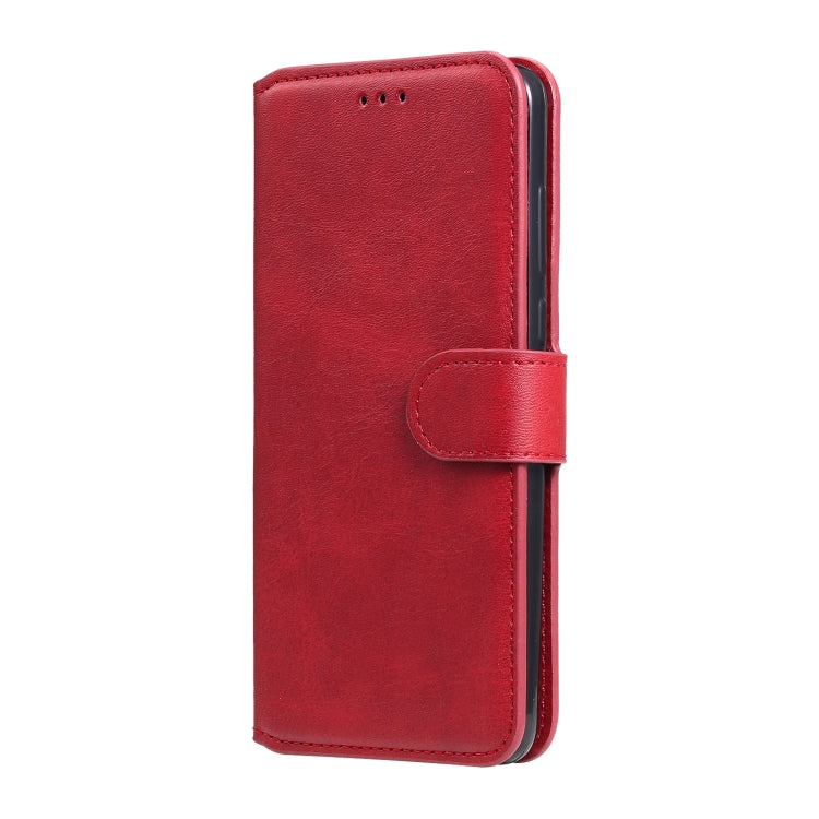 For Samsung Galaxy A52 5G Classic Calf Texture PU + TPU Horizontal Flip Leather Case, with Holder & Card Slots & Wallet(Red) by buy2fix