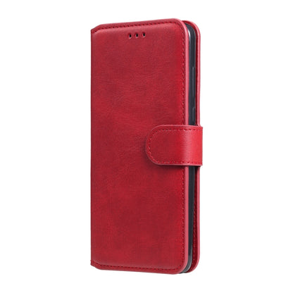 For Samsung Galaxy A52 5G Classic Calf Texture PU + TPU Horizontal Flip Leather Case, with Holder & Card Slots & Wallet(Red) by buy2fix