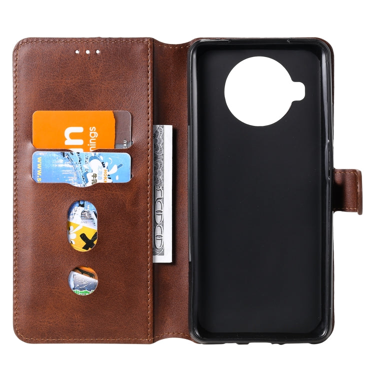 For Xiaomi Mi 10T Lite 5G / Redmi Note 9 Pro 5G Classic Calf Texture PU + TPU Horizontal Flip Leather Case, with Holder & Card Slots & Wallet(Brown) by buy2fix