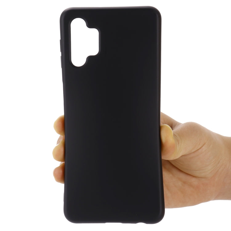 For Samsung Galaxy A32 5G Pure Color Liquid Silicone Shockproof Full Coverage Case(Black) by buy2fix