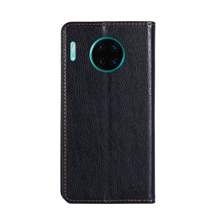 For Huawei Mate 30 Pro PU + TPU Gloss Oil Solid Color Magnetic Horizontal Flip Leather Case with Holder & Card Slot & Wallet(Black) by buy2fix