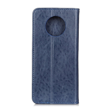 For Xiaomi Redmi Note 9 5G / Note 9T 5G Magnetic Crazy Horse Texture Horizontal Flip Leather Case with Holder & Card Slots & Wallet(Blue) by buy2fix
