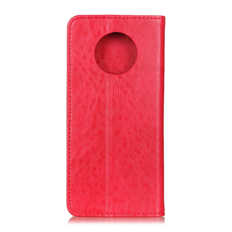 For Xiaomi Redmi Note 9 5G / Note 9T 5G Magnetic Crazy Horse Texture Horizontal Flip Leather Case with Holder & Card Slots & Wallet(Red) by buy2fix