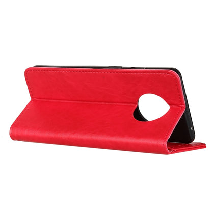 For Xiaomi Redmi Note 9 5G / Note 9T 5G Magnetic Crazy Horse Texture Horizontal Flip Leather Case with Holder & Card Slots & Wallet(Red) by buy2fix