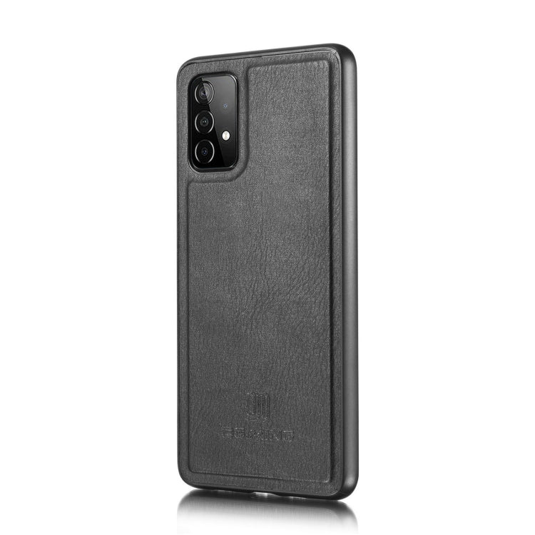 For Samsung Galaxy A52 5G / 4G DG.MING Crazy Horse Texture Flip Detachable Magnetic Leather Case with Holder & Card Slots & Wallet(Black) - Galaxy Phone Cases by DG.MING | Online Shopping UK | buy2fix